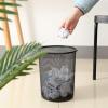 CRAGCO Kitchens Trash Can Iron Trash Bin Mesh Waste Bins Paper Basket Kitchen Bedroom Office Rubbish Waste Bins Can Household Home Office - Holds Waste view 4