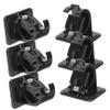 WOONEKY Curtain Rod Mounting Brackets 6 Pcs Adhesive Clips for Wall Strong Hold No Tools Required view 1