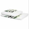 Anzona Eucalyptus Leaves 3 Piece Bath Towels Set, Spring Green Watercolor Monogram Letter Q Soft & Absorbent Towel for Bathroom, Hotel (1 Bath Towel 30x60, 1 Hand Towel 16x28, 1 Washcloth 13x13) view 2