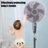 2 Pack Summer Fan Safety Protection Cover, Round Electric Fan Guard Dust Covers, Kid Baby Finger Protector, Anti-Pinch Hand Electric Fan Mesh Net Cover for Pedestal Fan, Standing Floor Fan view 3
