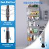 MKDLUFEI 6-Tier Adjustable Storage Shelves 2 Separable Wire Shelving with One 6-Tier Shelf or Two 3-Tier Shelf for Garage Kitchen Bathroom, 23.4 x 13.2 x 59 Inches Chrome Metal Shelving view 4