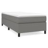 SKM Box Spring Bed Frame Dark Gray 39.4"x74.8" Twin Fabric (24.7 KG/54.34 LBS)-0895 view 3