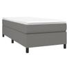 SKM Box Spring Bed Frame Dark Gray 39.4"x74.8" Twin Fabric (24.7 KG/54.34 LBS)-0895 view 4