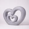HAUCOZE Heart Decor Figurine Love Gifts Statue Modern Arts Sculpture Polyresin 13.8inch view 4