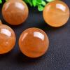 NIBHZ Natural Citrine Ball Quartz Crystal Sphere Ball Yellow Optical Crystal Calcite Spar Iceland Sphere Ball,Citrine ball-4cm view 2