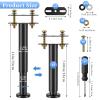 O.HSNYIU Set of 4 Adjustable Bed Legs Replacement, Adjustable Metal Bed Frame Support Legs 7.08-12.6 inch, Upgrade Under Bed Support Leg with Wider Base, Heavy Duty Center Support Legs view 4