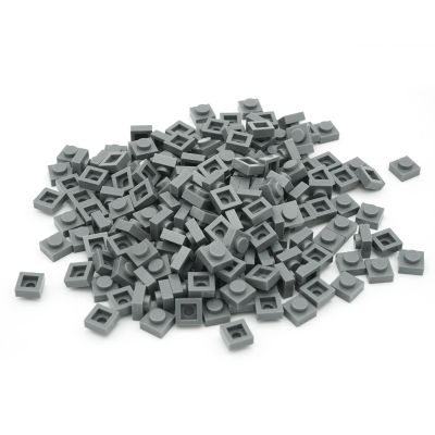 PIPART Pixel Bricks Mosaic Art Pieces Compatble with Major Brands, 1x1 Plate 1000 Pieces 3024 Brick (199 Dark Stone Grey)