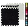 16 Pcs Kids Foam Interlocking Carpet Tiles with Border, Thick Carpet Squares Plush Floor Playmats Baby Crawling Rug - 49" x 49" (Black, 16 Tiles) view 2