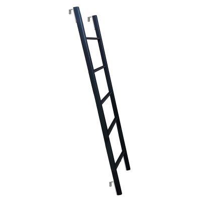 Bunk Bed Ladder Muli-Ti Color Bunk Bed Ladder with Hooks, 116Cm/ 130Cm/ 140Cm/ 150Cm/ Tall Metal Frame Twin Bed Bunk Ladder for Motorhome Camper Attic Stairs/Black/150Cm/59In