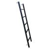 Bunk Bed Ladder Muli-Ti Color Bunk Bed Ladder with Hooks, 116Cm/ 130Cm/ 140Cm/ 150Cm/ Tall Metal Frame Twin Bed Bunk Ladder for Motorhome Camper Attic Stairs/Black/150Cm/59In view 1