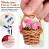 Cabilock 30Pcs Mini Woven Baskets with Handles, Miniature Easter Wicker Baskets for Dollhouse, Tiny Flower Girl Baskets for Wedding Party Favors, Baby Shower DIY Crafts Decoration, 2.65X1.8In view 3