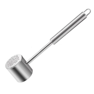 2 Pieces Stainless Steel Meat Tenderiser, Kitchen Household Steak Hammer, Heavy Meat Hammer with Comfortable Handle
