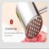 2 Pieces Stainless Steel Meat Tenderiser, Kitchen Household Steak Hammer, Heavy Meat Hammer with Comfortable Handle view 2