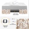 Boho Paisley Bed Skirt Cal King Size 18 Inch Drop, Adjustable & Elastic Wrap Around Bed Skirts Pleated Luxury Dust Ruffles for Twin Full Queen Cal King Base Bed, Da-mask Floral Print Bohemian Style view 4