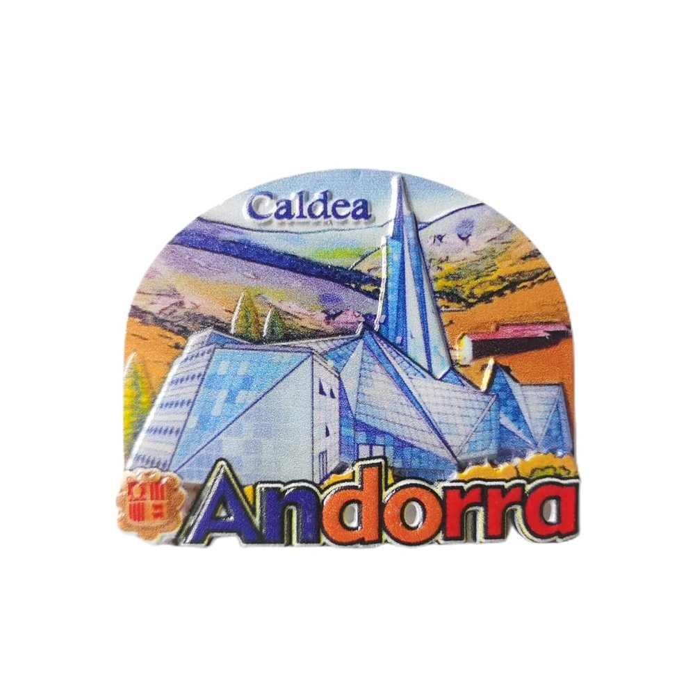 Andorra Caldea 3D Fridge Magnet Souvenir Gift,Resin Handmade Andorra Refrigerator Magnet Home & Kitchen Decoration Collection