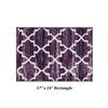 Better Trends Savio Collection 17" x 24" Bath Rug, Non Slip Bath Mat & Washable Bath Rugs, 100% Polyester Premium Bath Floor Mat, Perfect Bath Mats for Bath - Purple Bath Rugs view 2