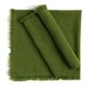 ACCENTHOME Olive Green Cotton Linen Napkin Set of 12 18x18 inch Dinner Napkins - Washable Soft Premium Hotel Quality Reusable Hemmed Edges Napkins Perfect Table Linens for Family Dinners, Weddings view 3