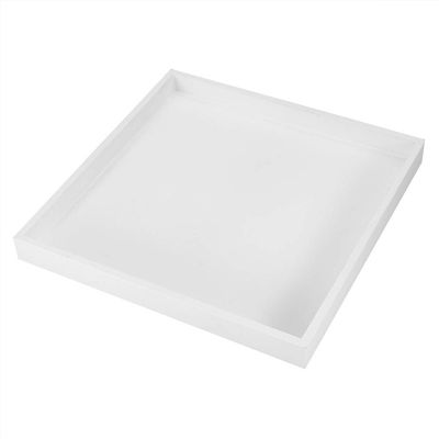 QANYEGN Desktop Storage Organize, Multi Purpose Vt Tray, Wood White Tray for Jewelry, Food, Cosmetics