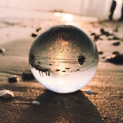 80mm Crystal Ball Quartz FengShui Photography Glass Sphere for Home Decoration,Clear,60mm