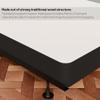 Spring Coil Coil, 4.5-Inch Sturdy Box Spring for Mattress Support-Durable and Easy to Assemble Natural Wood Foundation for Twin, Gray view 3