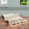 Spring Coil Coil, 4.5-Inch Sturdy Box Spring for Mattress Support-Durable and Easy to Assemble Natural Wood Foundation for Twin, Gray view 4