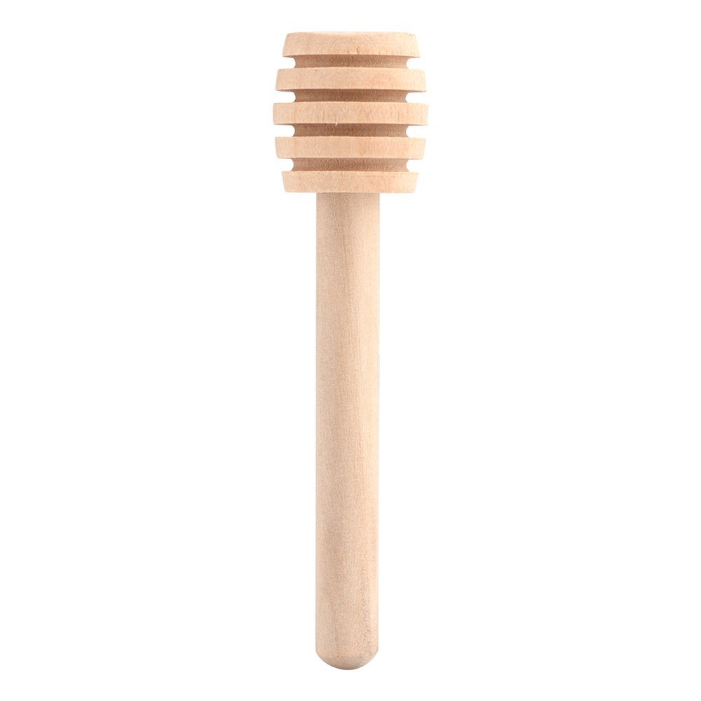 QANYEGN 50Pcs Wooden Honey Dipper Sticks, Honeycomb Dipper, Honey Jar Dispensing and Collecting for Wedding Party Favors(8CM)