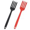 2pcs Food-grade Silicone Fork Wear-resistant Cooking Utensils for Pasta and Salad Comfortable for Daily Use for Kitchen and Dining view 1