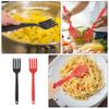 2pcs Food-grade Silicone Fork Wear-resistant Cooking Utensils for Pasta and Salad Comfortable for Daily Use for Kitchen and Dining view 2