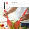 2pcs Food-grade Silicone Fork Wear-resistant Cooking Utensils for Pasta and Salad Comfortable for Daily Use for Kitchen and Dining view 3