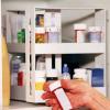 Cyrank Rotating Spice Rack Organizer, White Pull And Rotate Spice Rack Sliding 2 Tier Rack Plastic Seasoning Spice Jar Rack Storage Kitchen Organiser Slide Salt Bottle Box Holder view 2