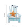 LIFKOME Mediterranean Style Mini Beach Chair Ornament with Wooden Box Nautical Home Decor Accent for Tabletop Dollhouse Bathroom and Office Decoration view 2