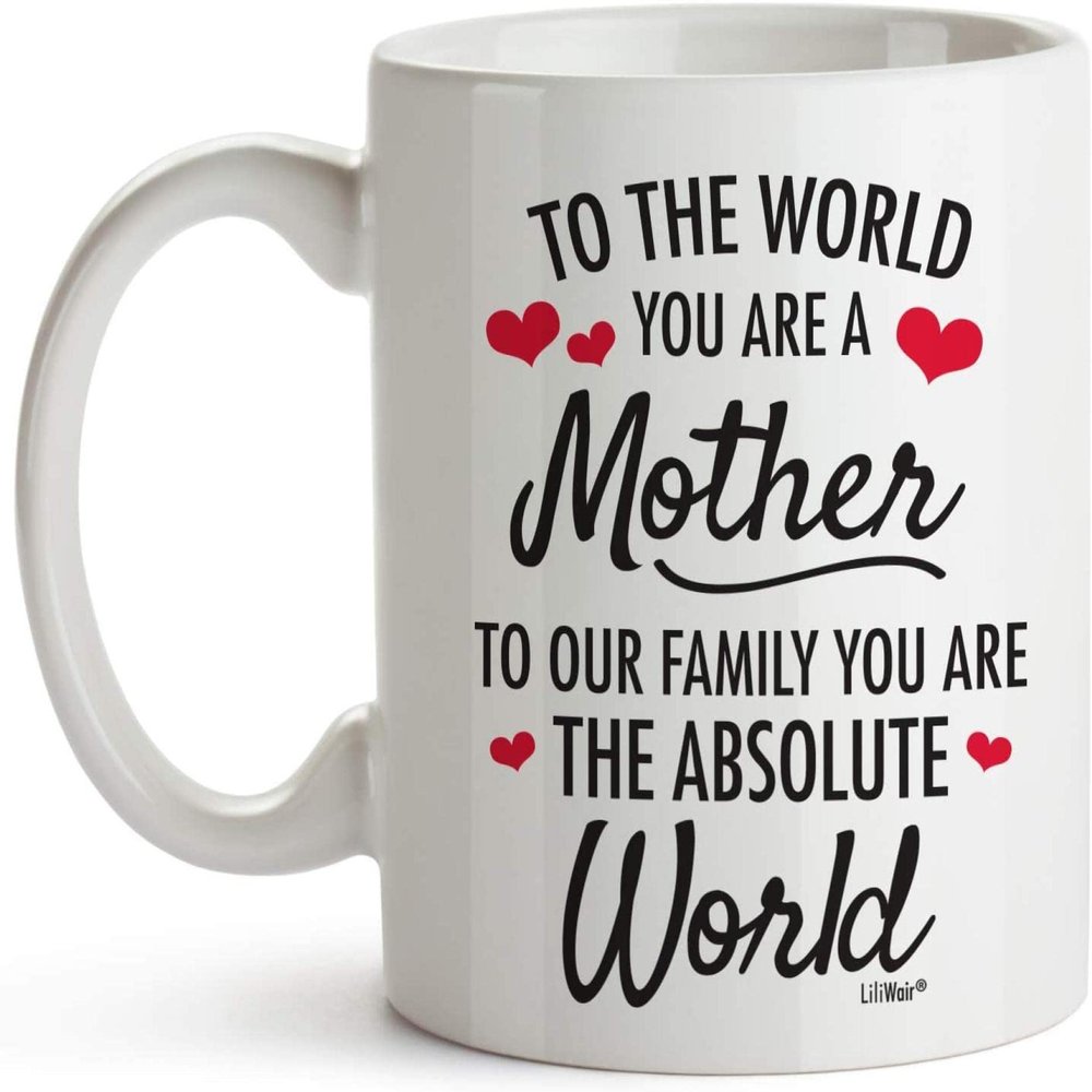 BRAVIR Mother's Day gift water cup Mom's birthday gift Mother's Day Christmas Birthday Anniversary Ceramic Cup Pack of two