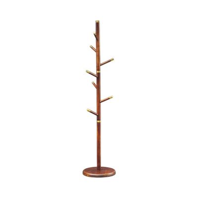 Coat Rack Freestanding Coat Tree Simple Sturdy Wooden Coat Rack Stand, Entryway Hall Tree Coat Tree with Base for Hat Clothes Purse Scarves Umbrella Wooden Coat Rack Metal coat rack Tree Coat Stand