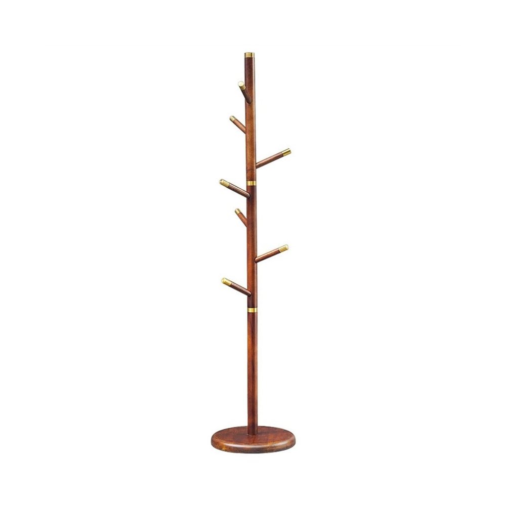 Coat Rack Freestanding Coat Tree Simple Sturdy Wooden Coat Rack Stand, Entryway Hall Tree Coat Tree with Base for Hat Clothes Purse Scarves Umbrella Wooden Coat Rack Metal coat rack Tree Coat Stand