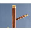 Coat Rack Freestanding Coat Tree Simple Sturdy Wooden Coat Rack Stand, Entryway Hall Tree Coat Tree with Base for Hat Clothes Purse Scarves Umbrella Wooden Coat Rack Metal coat rack Tree Coat Stand view 4