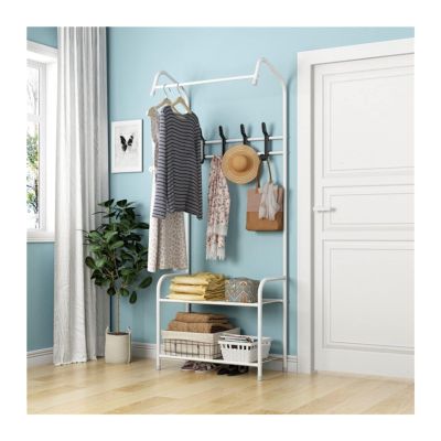 Coat Rack Freestanding Coat Tree Clothing Rack Removable Bedroom Hanging Clothes Rack Stand Floor Standing Coat Rack Clothes Hangers Storage Shelf Hat Stand Wooden Coat Rack Metal coat rack Tree Coat