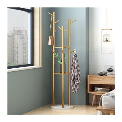 Coat Rack Freestanding Coat Tree Metal Coat Rack Stable Marble Base Living Room Hanger with Hooks Metal Tree Hat or Coat Hanger Floor Free Standing Wall Bedroom Wooden Coat Rack Metal coat rack Tree