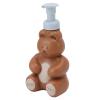 Cartoon Bear Shape Empty Liquid Hand Soap Dispenser Bottle, Large Brown, PP PE Material, Refillable Pump Bottle for Shampoo, Conditioner, Lotion view 3