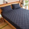 Fitted Sheet Queen,Quilted Waterproof Solid Color Mattress Protector, Bedroom Hotel Homestay Guest Room Fitted Sheets for Single Double Beds (Khaki 120 * 200cm) view 2