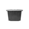 CX BLACK & YELLOW, 27-Gallon Heavy Duty Tough Storage Container & Snap-Tight Lid, Black & Grey (14.3H x 20.6W x 30.6D), Weather-Resistant Design and Stackable Organization Tote [2 Pack] view 3