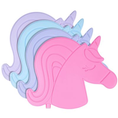 Wildkin Kids Ice Packs (4 Pack)  Slim, Reusable, Keeps Lunch Cool for School/Travel - Unicorn