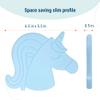 Wildkin Kids Ice Packs (4 Pack)  Slim, Reusable, Keeps Lunch Cool for School/Travel - Unicorn view 3
