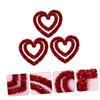 3pcs Wreath Heart Lovely Pendant Decor Valentine's Day Decoration Valentine's Day Hanging Pendant Wedding Decorations Valentine's Day Heart-Shape Decoration Valentine's Day Pendant view 4