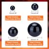 PH PandaHall 148pcs Pearls for Vase Filler Red Black No Hole Faux Beads Water Candle Beads Centerpieces Bead for Makeup Brush Holder New Year Home Table Decor 10/14/20/30mm view 2
