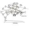 Arlai Box of 4 Bride Wedding Flower Bouquet Holder Foam Floral Handle Bouquet Holder Large for Bride Faux Flowers, Handheld Flowers Decoration with 100 Pieces Flower Bouquet Pins view 3
