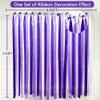 Purple Party Decoration Lavender Streamer Backdrop 197 Ft1.97" Wide Satin Ribbon Lilac Fringe Hanging Garland for Wedding Bridal Shower Bachelorette Birthday Baby Shower Graduation Hen Party Supplies view 3