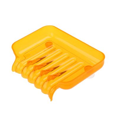 Zerodeko Drainage Soap Dish for Bathroom Suction for Shower soap Holder Colorful Hollow Bottom Soap Dish