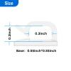 Yocice 50Pack Adhesive Cable Clips, Wire Holders for Desk Wall Car, Clear view 2