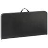 34" Square Resin Fold-in-Half Table, Rich Black view 4