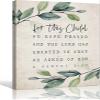 1 Samuel 1 27 Bible Quotes Wall Art Bible Posters Art Deco Bathroom Decorative Paintings Vertical Canvas Colouring Wall Hanging Kitchen (12x18inch(30x45cm),Unframed) view 1
